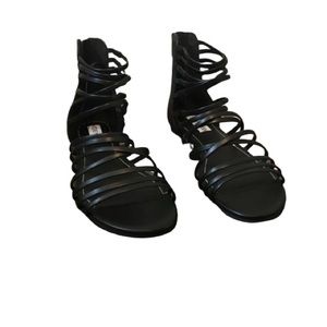 Steve Madden Black Strappy Gladiator Sandals
